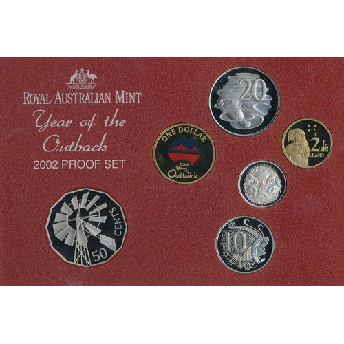 299 - Australia - A 2006 eight coin proof set commemorating 40 years of decimal currency.  A 2002 'Year of... 