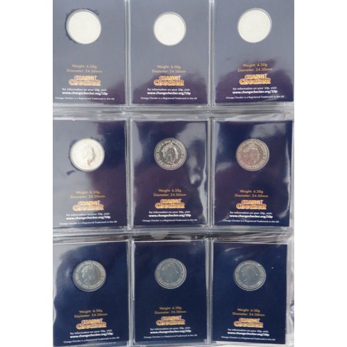 284 - The A-Z of Great Britain 10p Collection, all 26 uncirculated on card, with completer medallion, in C... 