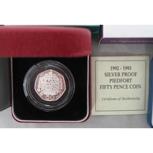 271 - Range of piedfort silver proofs FDC (6), with £5 2019 Queen Victoria, £1 2016 Last Round Pound, 2017... 