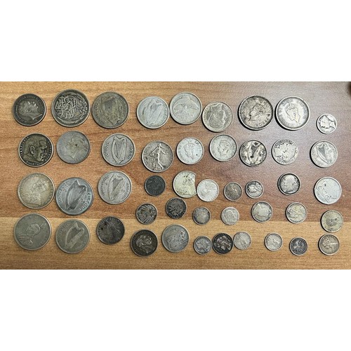 344 - World Coins - 19th and 20th Century World silver coins (100+), in mixed condition, with ranges from ... 