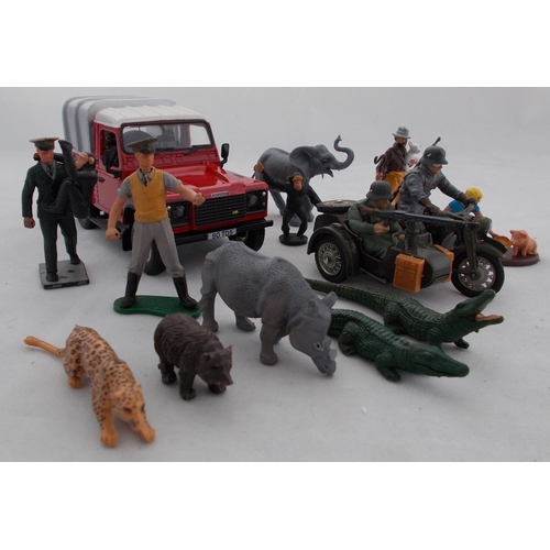 189 - 1970s onwards Britains unboxed collection, generally excellent, with range of Farm, Trees, Zoo and M... 