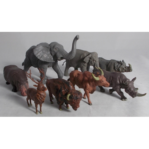 188 - 1970s onwards Britains unboxed plastic Zoo animals collection, generally excellent to good, with cha... 