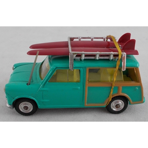 220 - Corgi. Surfing with BMC Mini Countryman No.485, generally excellent in excellent box, turquoise, yel... 