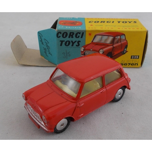 223 - Corgi. Austin Seven No.225, excellent in good plus Austin Se7en box (small tear to one end flap), re... 