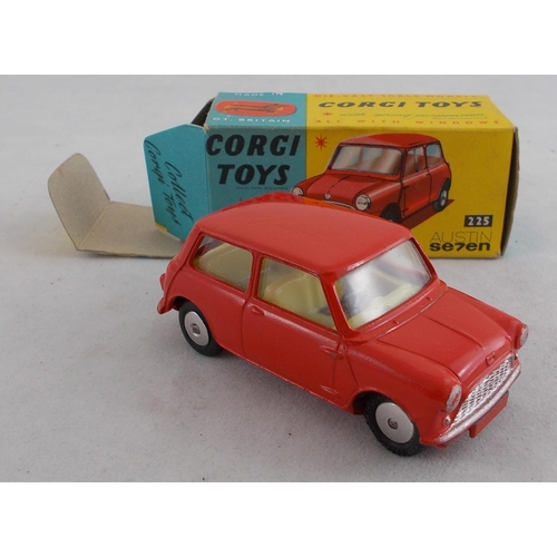 223 - Corgi. Austin Seven No.225, excellent in good plus Austin Se7en box (small tear to one end flap), re... 