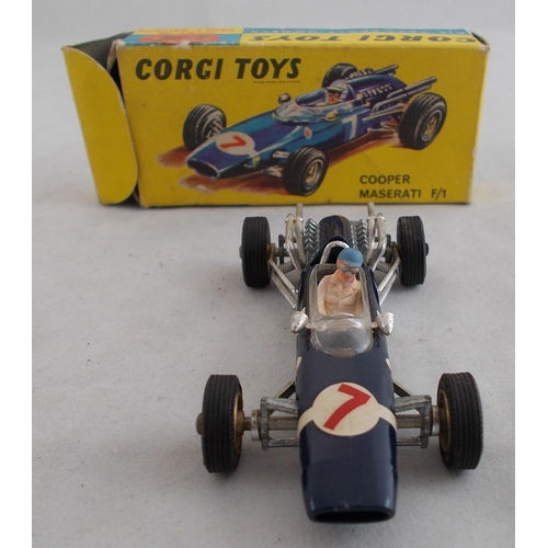 218 - Corgi. 1960s onwards racing car collection, generally excellent in good plus to good boxes, with Van... 