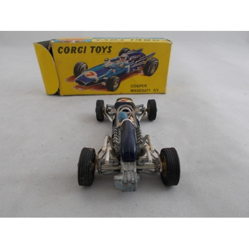 218 - Corgi. 1960s onwards racing car collection, generally excellent in good plus to good boxes, with Van... 