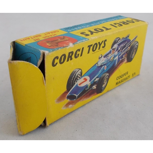 218 - Corgi. 1960s onwards racing car collection, generally excellent in good plus to good boxes, with Van... 