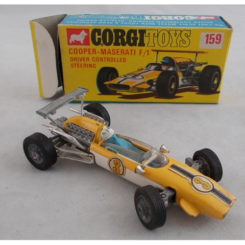 218 - Corgi. 1960s onwards racing car collection, generally excellent in good plus to good boxes, with Van... 