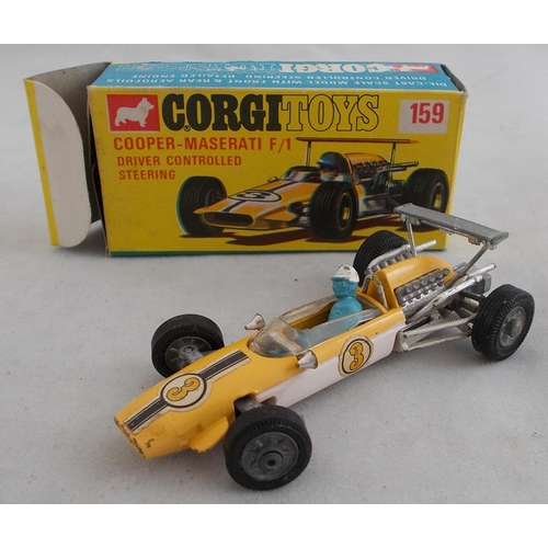 218 - Corgi. 1960s onwards racing car collection, generally excellent in good plus to good boxes, with Van... 