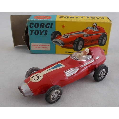 218 - Corgi. 1960s onwards racing car collection, generally excellent in good plus to good boxes, with Van... 