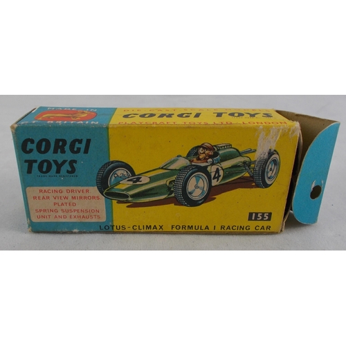 218 - Corgi. 1960s onwards racing car collection, generally excellent in good plus to good boxes, with Van... 