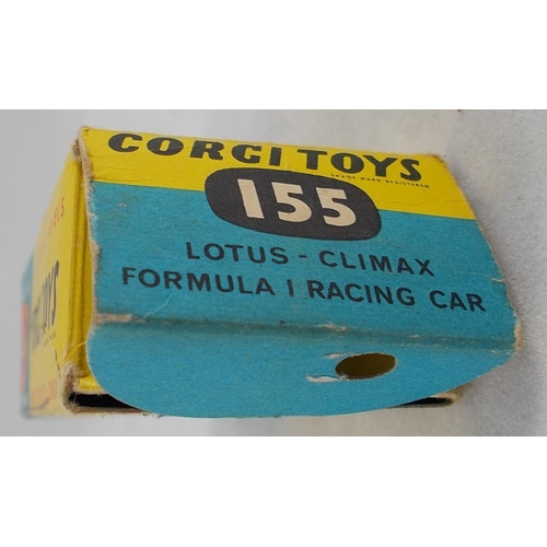 218 - Corgi. 1960s onwards racing car collection, generally excellent in good plus to good boxes, with Van... 