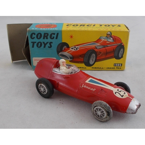 218 - Corgi. 1960s onwards racing car collection, generally excellent in good plus to good boxes, with Van... 