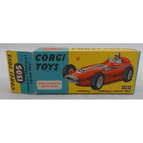 218 - Corgi. 1960s onwards racing car collection, generally excellent in good plus to good boxes, with Van... 