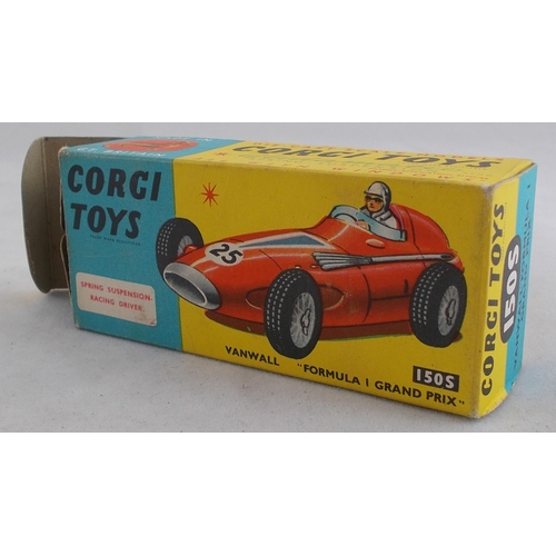 218 - Corgi. 1960s onwards racing car collection, generally excellent in good plus to good boxes, with Van... 