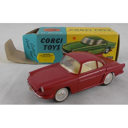 219 - Corgi. Pair of Renault Floride No.222, generally excellent in excellent to good plus boxes, with gre... 