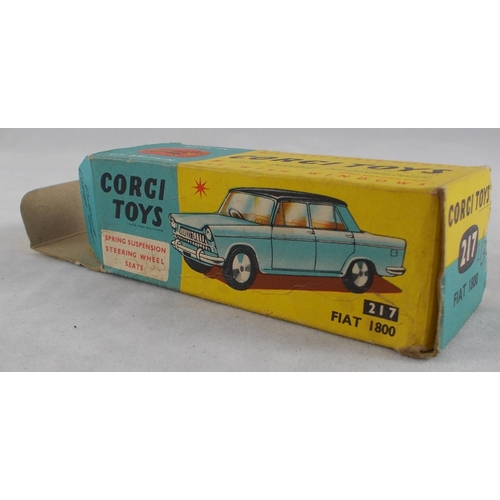 215 - Corgi. 1960s onwards Italian car collection, generally excellent in good plus to good boxes, with Fi... 