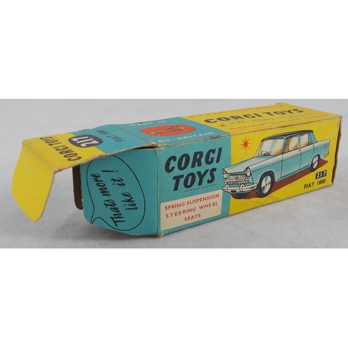 215 - Corgi. 1960s onwards Italian car collection, generally excellent in good plus to good boxes, with Fi... 