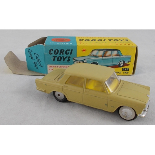 215 - Corgi. 1960s onwards Italian car collection, generally excellent in good plus to good boxes, with Fi... 