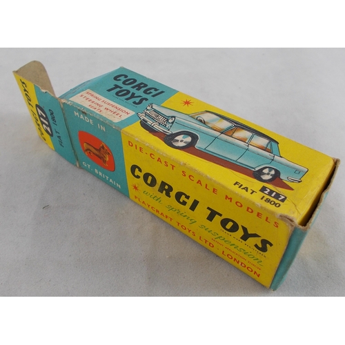 215 - Corgi. 1960s onwards Italian car collection, generally excellent in good plus to good boxes, with Fi... 