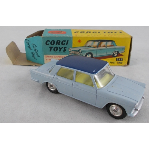 215 - Corgi. 1960s onwards Italian car collection, generally excellent in good plus to good boxes, with Fi... 