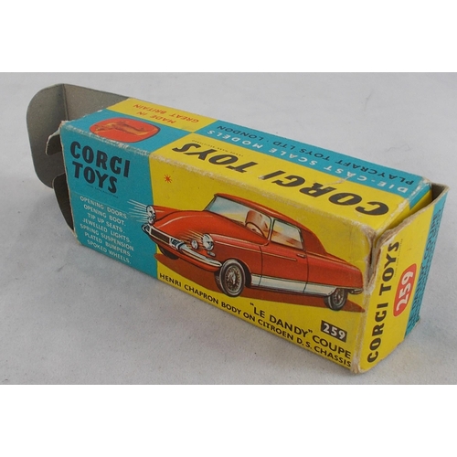 214 - Corgi. 1960s onwards Citroen pair, generally excellent to good plus in good boxes, with Le Dandy Cou... 