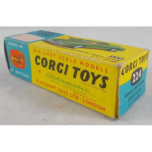 210 - Corgi. 1960s onwards car collection, generally excellent in good plus to good boxes, with Bentley Co... 