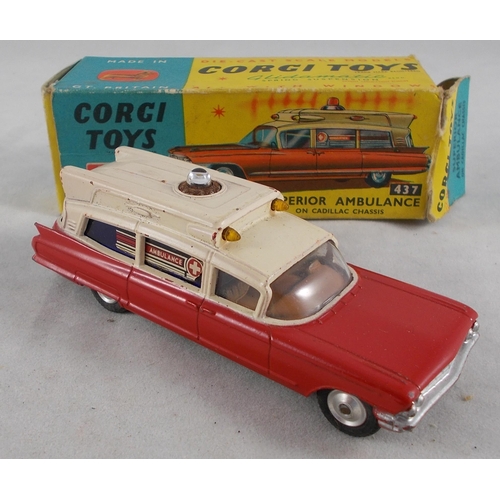 212 - Corgi. 1950s onwards collection, generally good or better in good to fair boxes, with Massey Ferguso... 