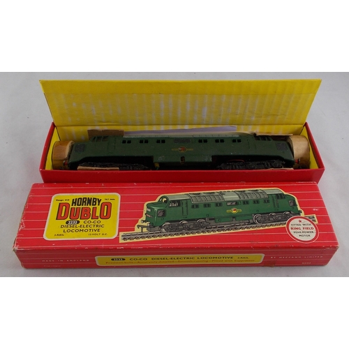 36 - Hornby Dublo. 2-rail BR green Co-Co Diesel-Electric locomotive No. 2232,  excellent in good plus box... 