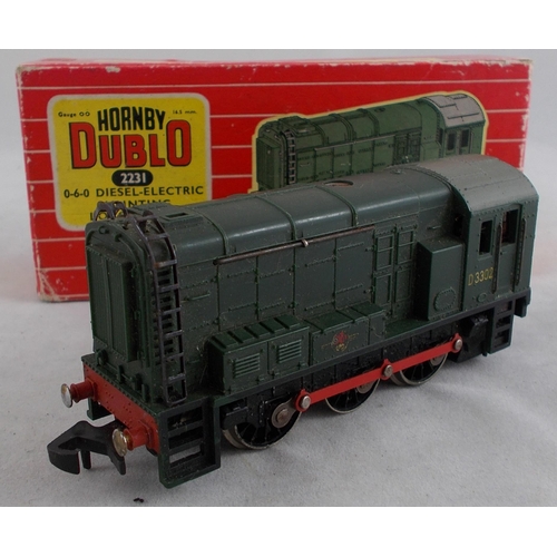 44 - Hornby Dublo. Pair of 2-rail locomotives, generally excellent in good plus boxes, with BR lined blac... 