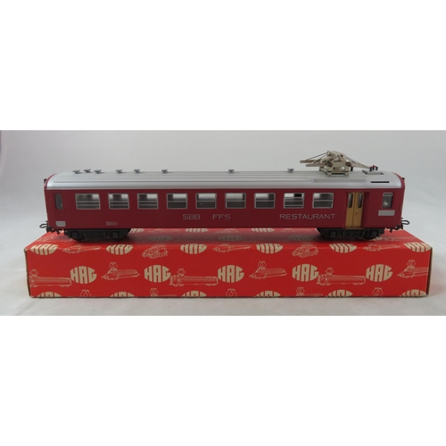 14 - HAG. HO gauge collection of coaches, generally excellent in good plus boxes, with SBB CCF green Nos.... 