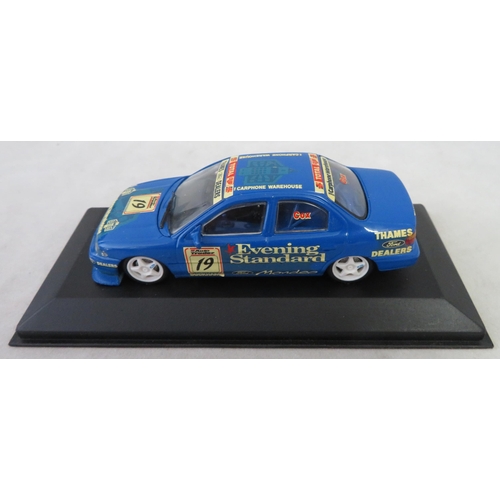 353 - Minichamps. 1/43rd scale Motorsport collection, generally excellent in excellent plastic display cas... 