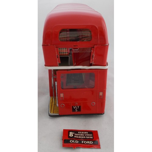 132 - Corgi.  50th Anniversary Mettoy tinplate clockwork (with key) London Routemaster Bus No. MT00101, ge... 