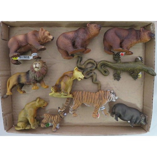 106 - Schleich. Unboxed range of plastic Zoo (23) and Farm animals, generally excellent to good plus, with... 