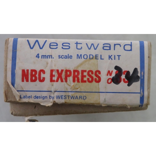 73 - Westward. Unmade 4mm scale cast white metal kits, generally excellent in good plus boxes, with 1974 ... 