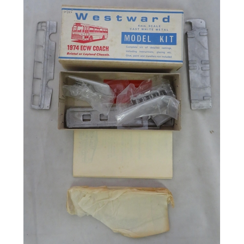 73 - Westward. Unmade 4mm scale cast white metal kits, generally excellent in good plus boxes, with 1974 ... 