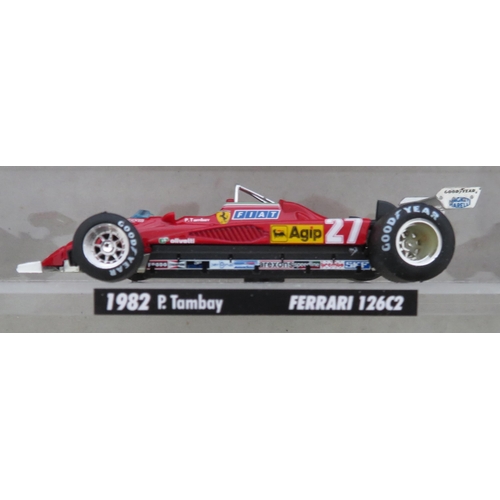 207 - Brumm. 1/43rd scale Ferrari Formula 1 collection, excellent in excellent clear perspex display case ... 