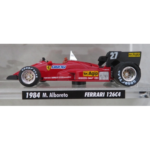 207 - Brumm. 1/43rd scale Ferrari Formula 1 collection, excellent in excellent clear perspex display case ... 