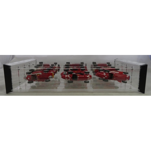 207 - Brumm. 1/43rd scale Ferrari Formula 1 collection, excellent in excellent clear perspex display case ... 