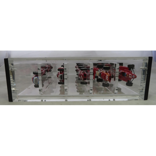 207 - Brumm. 1/43rd scale Ferrari Formula 1 collection, excellent in excellent clear perspex display case ... 