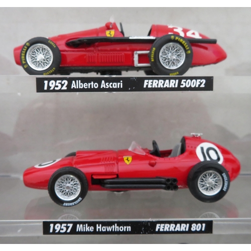 207 - Brumm. 1/43rd scale Ferrari Formula 1 collection, excellent in excellent clear perspex display case ... 