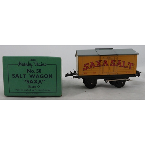 65 - Hornby. O gauge collection, generally excellent to good in good plus boxes (where present), with BR ... 