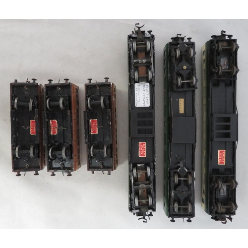 12 - Exley. OO gauge coaches, generally excellent to good plus, with LNER (2) including Buffet Car, South... 