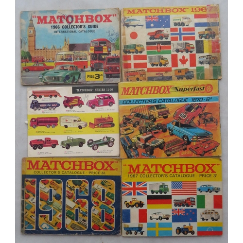 77 - 1950s onwards Toys catalogues, range of Corgi, Matchbox, Dinky, Scalextric, Triang Minic, Hornby, et... 