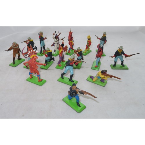 170 - Britains. 1970s onwards unboxed Deetail metal base collection of US 7th Cavalry foot (12) including ... 