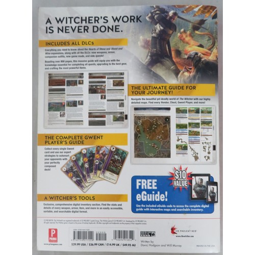 121 - The Witcher – ‘The Witcher Wild Hunt’ Complete Edition Prima Official Guide, 832 pages. Good used co... 