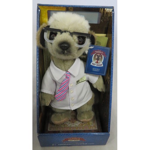 86 - Meerkats - A collection of eight boxed YAKOV's toy shop comparethemarket.com meerkats. Includes Yako... 