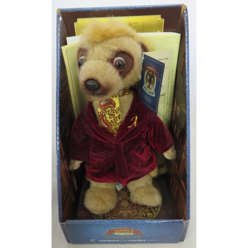 86 - Meerkats - A collection of eight boxed YAKOV's toy shop comparethemarket.com meerkats. Includes Yako... 