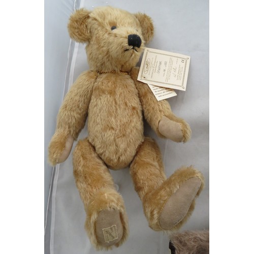 82 - A collection of five Deans Rag Book company limited edition bears, all with tags, including; Chairma... 